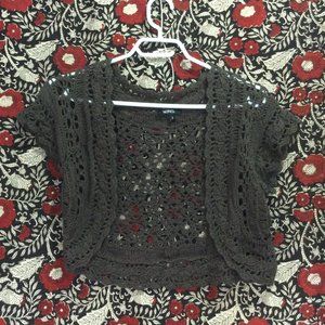 Lacey Cotton Crochet Shrug Bolero